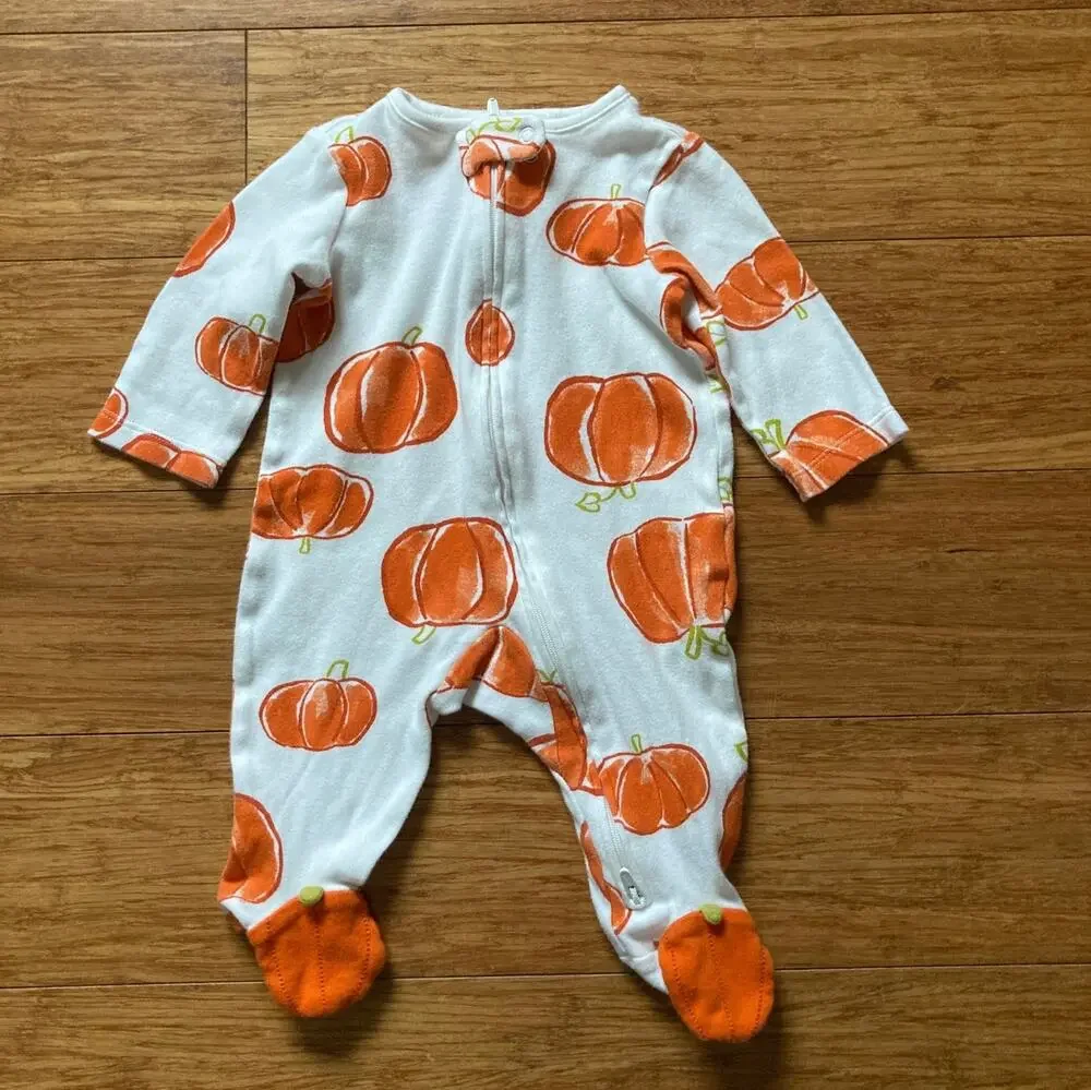 Carter’s Little Pumpkin Footie Pajamas, Size 3M